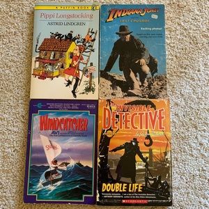 Vintage Chapter Books for Young Read Indiana Jones